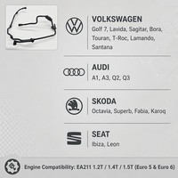 Válvula de Purga del Canister de Vapor OE 04E133366GJ de Alta Precisión para VW Golf A3 Skoda Octavia EA211 1.4T, Piezas de Repuesto para Automóviles