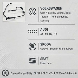 Valvola di spurgo del contenitore vapori OE 04E133366GJ ad alta precisione per VW Golf A3 Skoda Octavia EA211 1.4T Ricambi auto - Product Image 4
