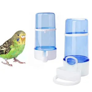 Pemberi makan burung otomatis, wadah Dispenser biji botol air burung gantung di kandang untuk burung bayan