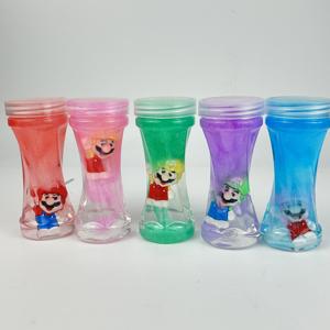 Vente chaude 6PCS Antiadhésif Mignon Glitter Extensible Soulagement Du Stress Jouet Galaxy Slime avec <span class=keywords><strong>Mario</strong></span> Crystal Slime Kit - Product Image 1