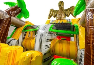 Nuevo diseño de carrera de obstáculos inflable al aire libre y casa de rebote impresionante castillo inflable a la venta - Product Image 5