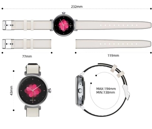 Montres pour femmes 2024, meilleures ventes, montre connectée de luxe en cuir, fitness, étanche, montre intelligente, Relojes AMOLED - Product Image 4