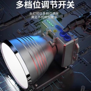ไฟฉายคาดศีรษะ Zhongxiangda Led รุ่น 500 749m ความสว่างสูง แบตเตอรี่แบบชาร์จได้ สำหรับตั้งแคมป์และกิจกรรมกลางแจ้ง - Product Image 5