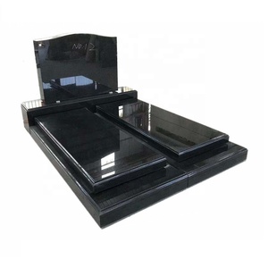 G603 g503 Blue Pearl Granit Polish Style Double Musulman Tombstone Made - Product Image 3