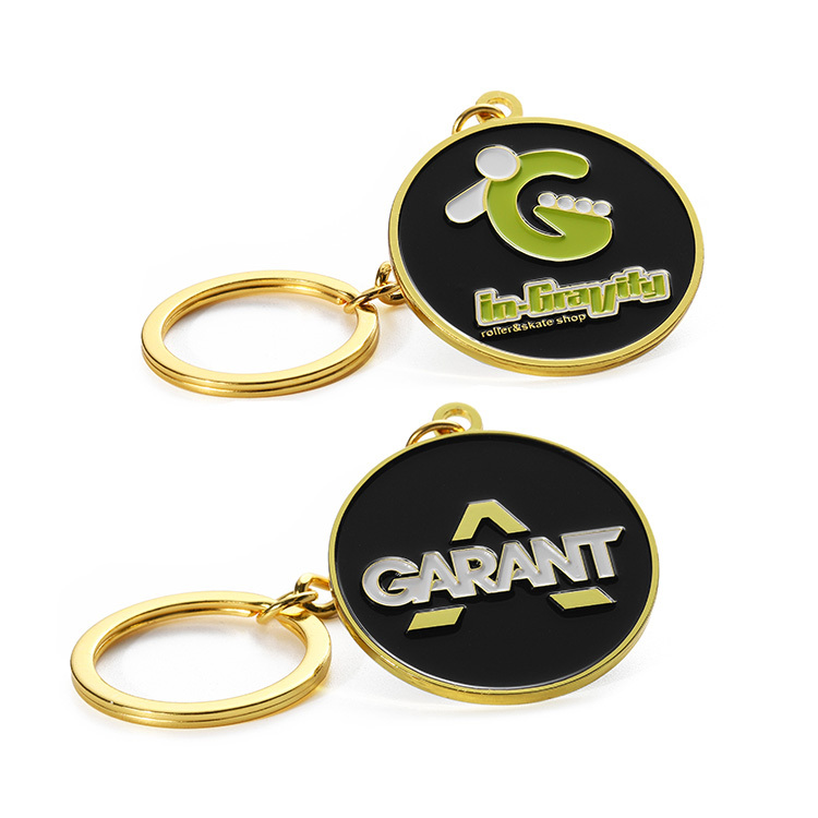 Personalised Keyring 2d 3d Round Shape