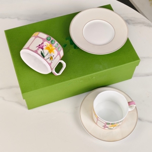 Flower Series Afternoon Tea Bone China Tea <b>Cup</b> Set <b>Reusable</b> Luxury Modern Home Office Wedding Gift - Product Image 3