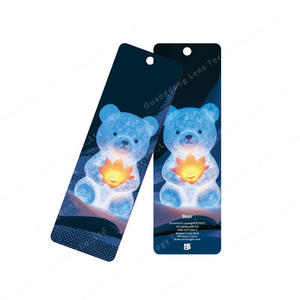 Hot Selling 3D Effect Lenticular Card Motion Sticker Anime <b>Bookmarks</b> Tassel Paper Lenticular <b>Bookmarks</b> for Souvenirs Gifts - Product Image 5