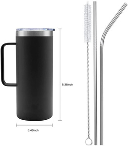 Tazas de café de viaje de doble pared con logotipo personalizado más vendidas con calefacción por sublimación para restaurantes - Product Image 5