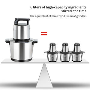 Máquina para Machacar Ñame, Trituradora de Fufu, Picadora Grande de 6L 8L 10L 15L, Mezcladora, Picadora, Molinillo de Carne Eléctrico Comercial de Alta Resistencia - Product Image 3