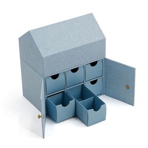 Caja <span class=keywords><strong>de</strong></span> Calendario <span class=keywords><strong>de</strong></span> Adviento Personalizada <span class=keywords><strong>de</strong></span> 12 Días con Diseño Único en Forma <span class=keywords><strong>de</strong></span> <span class=keywords><strong>Casa</strong></span> con Cajones <span class=keywords><strong>para</strong></span> Empacar Cosméticos, Cuidado <span class=keywords><strong>de</strong></span> la Piel, Chocolate, Joyería y Regalos - Product Image 1