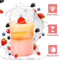 Tasses à dessert en plastique de qualité alimentaire avec couvercles pour pudding et crème glacée