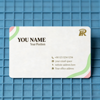 Cartes de visite professionnelles de luxe haut de gamme personnalisées en papier d'art blanc, cartes de vente en papier kraft, cartes de visite professionnelles mates, papeterie de bureau
