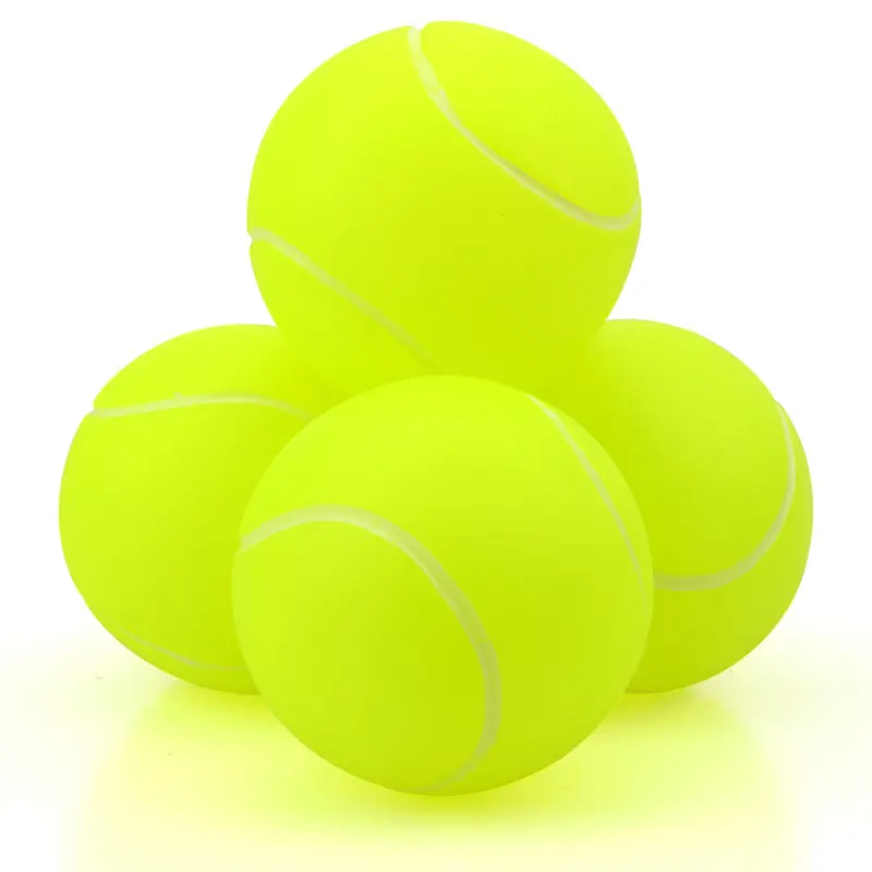 Bola Tenis Hewan Peliharaan Karet Ramah Lingkungan Diameter 6.5Cm Logo Khusus untuk Hewan Peliharaan Mainan Interaktif Anjing Aman untuk Latihan Latihan