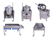 Machine à pop-corn professionnelle chauffée au gaz en acier inoxydable avec système de agitation pour la production de pop-corn sucré