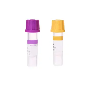 Tube de Collection Micro-chien, disponible en rouge, jaune, vert, violet, 0.25 ou 0.5ml