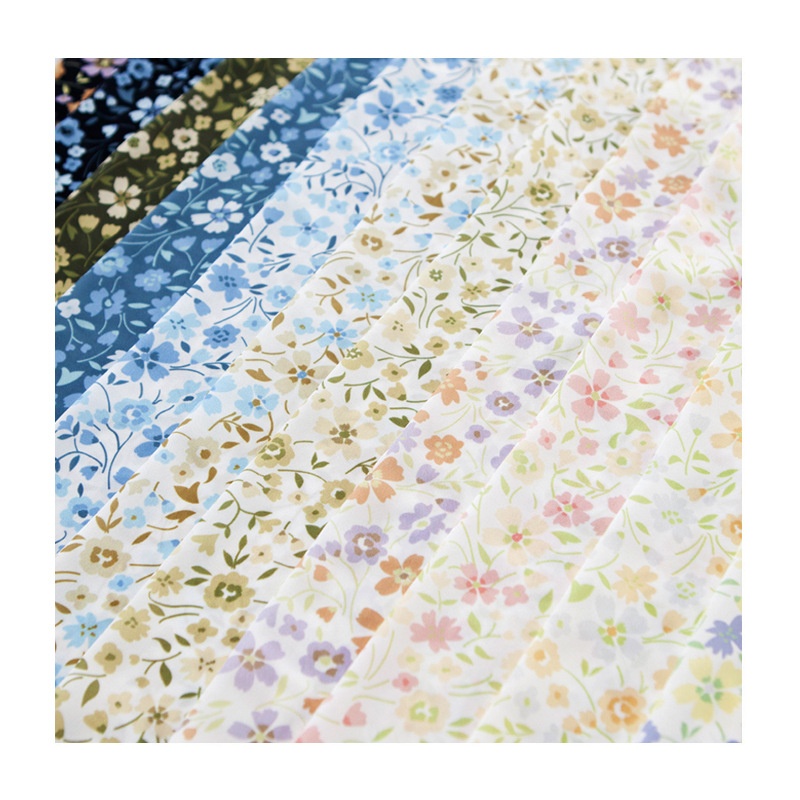 Новое поступление 100% полиэстер Красивая шифоновая ткань с цветочным принтом для женского платья