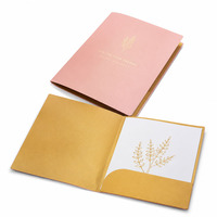 Carpeta de Presentación de Papel Reciclado A5/A4 con Logotipo Personalizado, Dos Bolsillos y Ranura para Tarjetas de Visita