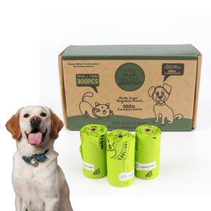 Wholesale <b>Compostable</b> <b>Bags</b> Dogy Poo Biodegradable Poop <b>Bags</b> Outdoor Portable Cornstarch Doggie Poop <b>Bags</b> - Product Image 1