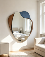Miroir mural décoratif unique personnalisé, décoration murale, miroir irrégulier sans cadre pour chambre à coucher, miroir décoratif, Espejos, miroir mural suspendu
