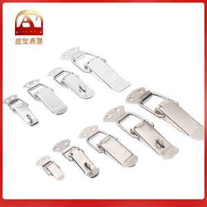 Stainless Steel Spring Buckle 304 Stainless Steel Flat Mouth <b>Lock</b> For Toolbox Bag Equipment Case - Product Image 4