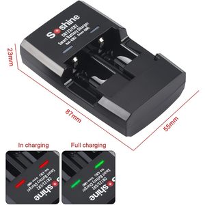 Soshine Cr123 Cr2 Smart Battery <b>Charger</b> For Camera 3V Rechargeable Batteries Desktop Type With <b>Usb</b> Cable - Product Image 6