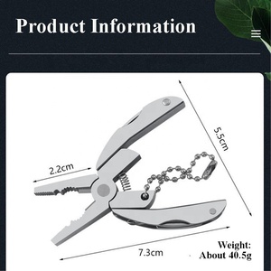 Có thể gập lại Pocket đa công cụ kết hợp phần cứng Multitool đa mục đích đa chức năng kìm công cụ với Oxford Pouch - Product Image 6