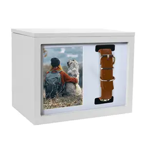 Hot sales Pets Urn and Keepsake Box Memorial- Collar Display and Photo Frame for Dogs and Cats Perfect for Pet Lovers