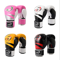 Conception personnalisée Fitness Gym Gants de boxe en cuir Pu Combat Formation à lacets Gagner des gants de boxe usine de Chine