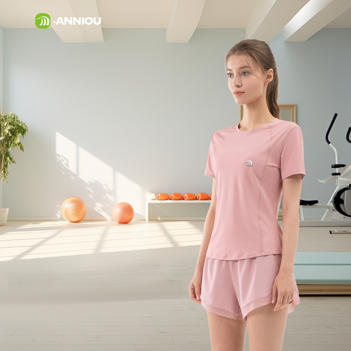 Wholesale Women's Fashion Quick Dry Activewear Workout Training O Neck T Shirt Fitness Short Sleeved Yoga T-shirt Summer