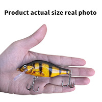 Appât Artificiel Rigide ABS OEM/ODM d'Usine 78mm 20g Luya Far Cast Ring Bead Rock Mino Bait Vente en Gros