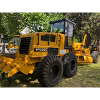 Niveleuse hydraulique articulée économique PY220C 220HP avec accessoires en option pour le nivellement des routes et la préparation des chantiers