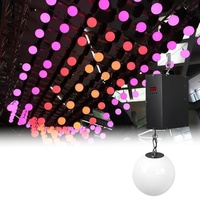 Nouvelles Lumières de Scène Mobiles RGB LED Cinétiques en Forme de Ballon de Football pour Plafond, en Alliage d'Aluminium, Télécommandées, Indice de Protection IP33, Lumière du Jour 5000K