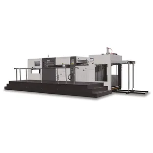 Máquina automática de vinco e corte de moldes planos de alta velocidade e qualidade