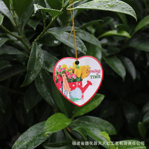 Pendentif en céramique en forme de cœur, imprimé UV double face, brillant, ornement de Noël, cadeau d'entreprise directement de l'usine - Product Image 5