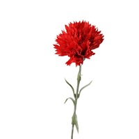 Real Touch fait à la main rose rouge oeillet fleur durable Latex tige pour l'obtention du diplôme noël fête des mères décorations de table à la maison