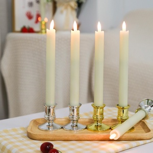 New Handmade Có thể sạc lại LED Flameless côn nến Battery Powered Dài Điện Tử tealight đèn cho Giáng sinh nhật - Product Image 1