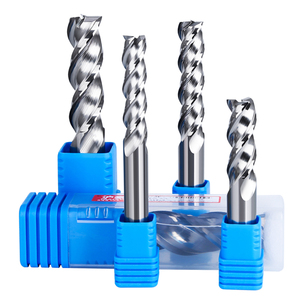 Huhao lớn Lõi đường kính độ bóng cao 3 sáo hợp kim nhô<span class=keywords><strong>m</strong></span> kéo dài phay cắt xoắn ốc rãnh vonfram thép 2312131201 - Product Image 2