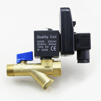 Vanne de vidange électronique pour compresseur d'air OPT-B 220V 24V, vanne de vidange mécanique, électrovanne pneumatique avec minuterie, vanne de vidange temporisée