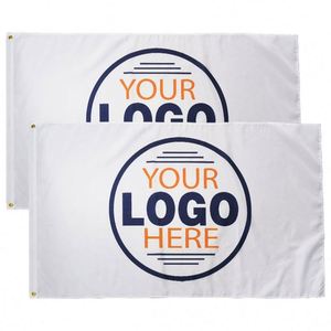 Factory Wholesale Dye Sublimation Vivid Color Outdoor Activities White Logo Custom <b>Flags</b> Banners - Product Image 3