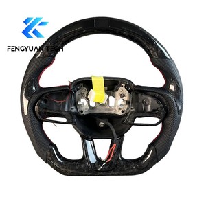 Volante Deportivo de Fibra de Carbono Real a <span class=keywords><strong>Precio</strong></span> Reducido para Dodge/DODGE <span class=keywords><strong>Charger</strong></span> 2011 2012 <span class=keywords><strong>2013</strong></span> 2014 2015 2016 - Product Image 3