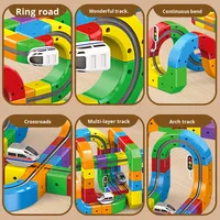 Train électrique anti-gravité transformable en blocs de construction magnétiques 3D en plastique pour enfants de 7 à 14 ans, unisexe