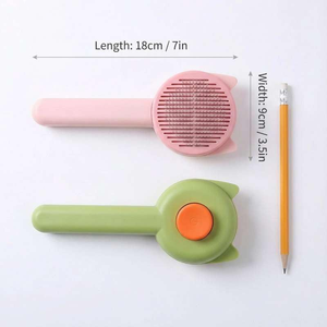 Cat and <b>Dog</b> Special Floating Hair Deep Brush and Hair Cleaning Comb, One-<b>button</b> Release <b>Button</b>, Pet Grooming Tools and Supplies - Product Image 2