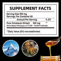 Shilajit Pur de l'Himalaya, Résine de Shilajit 100% Pure avec Acide Fulvique et Complexe de Plus de 85 Oligo-éléments, Extrait Végétal
