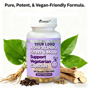 OEM/ODM Customizable KSM-66 Ashwagandha Root Extract 600mg with BioPerine -60 Vegan Ashwagandha Capsules - Product Image 6
