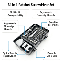Kit de tournevis de précision 115-en-1, embouts magnétiques, outils de démontage, kit de réparation manuel pour téléphone, ordinateur portable, console de jeu, entretien domestique