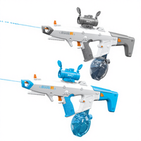 Shark Space Elektrischer Wassersprüher mit kontinuierlichem Strahl, Spielzeug mit Trommeltank und Ladekabel für Outdoor-Geschenkverkäufer
