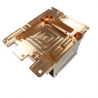 Dissipateur thermique à ailettes empilées personnalisées avec base en cuivre massif pour serveur en rack CPU et GPU