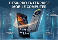 PDA Inteligente DT50 Pro con Android 16, Batería de 5000 mAh, Resistente al Agua IP67, Cámara de 16MP, Escáner de Códigos de Barras NFC, 5G, Usado y en Stock