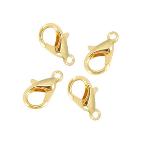 Cierre de Langosta de Cobre Pequeño, Chapado en Oro y Plata, Accesorios para Joyería DIY - Product Image 5