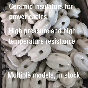 מרותכת ביצית קרמיקה מזוגגים בעלי מתח נמוך גדר מתח נמוך תעשייתי קרמי אנטנת דיפול חיתוך יישום אליפטי - Product Image 3